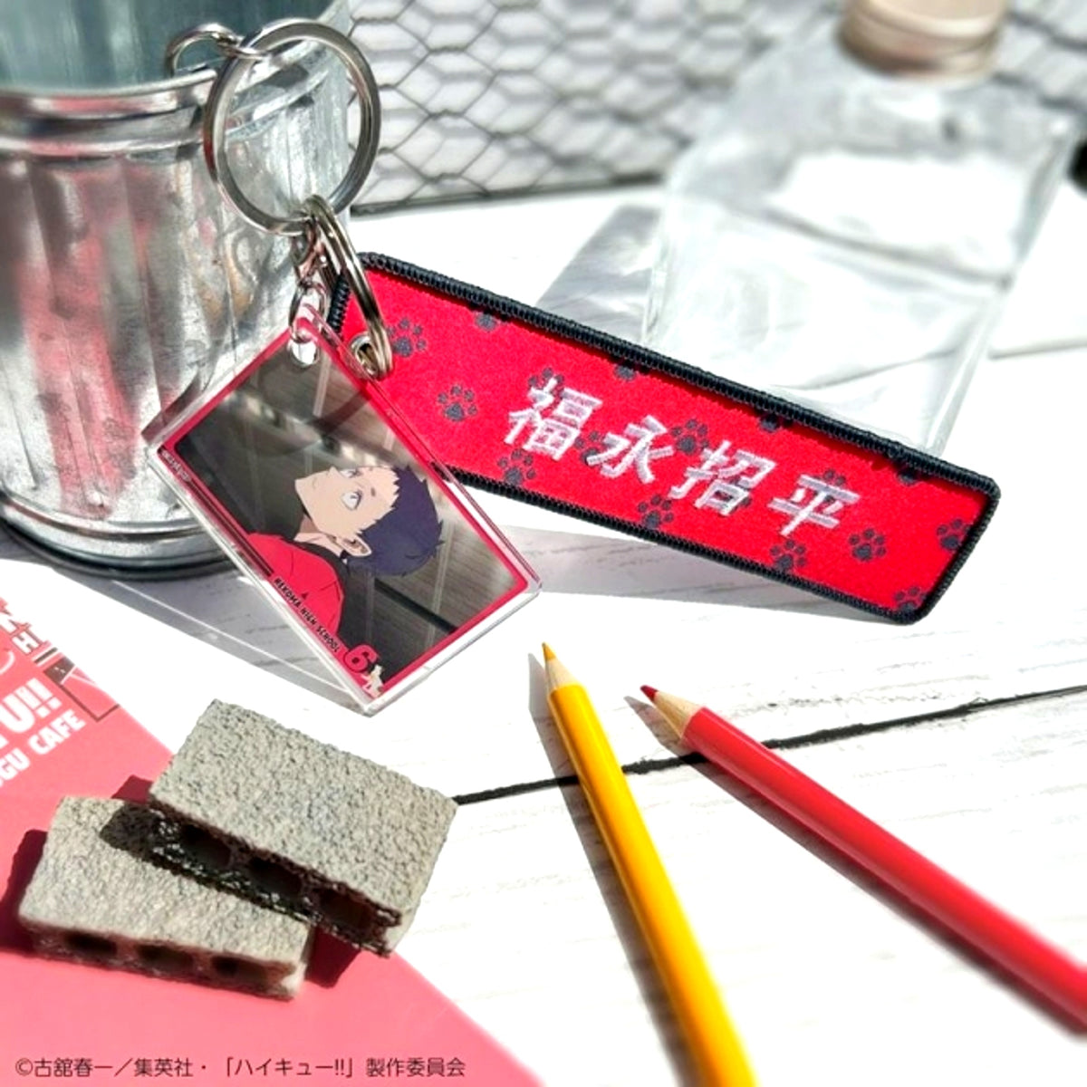 Haikyu!! Excellent scene Tag Keychain with Scene Photo Shohei Fukunaga (Reissue) [NEW]