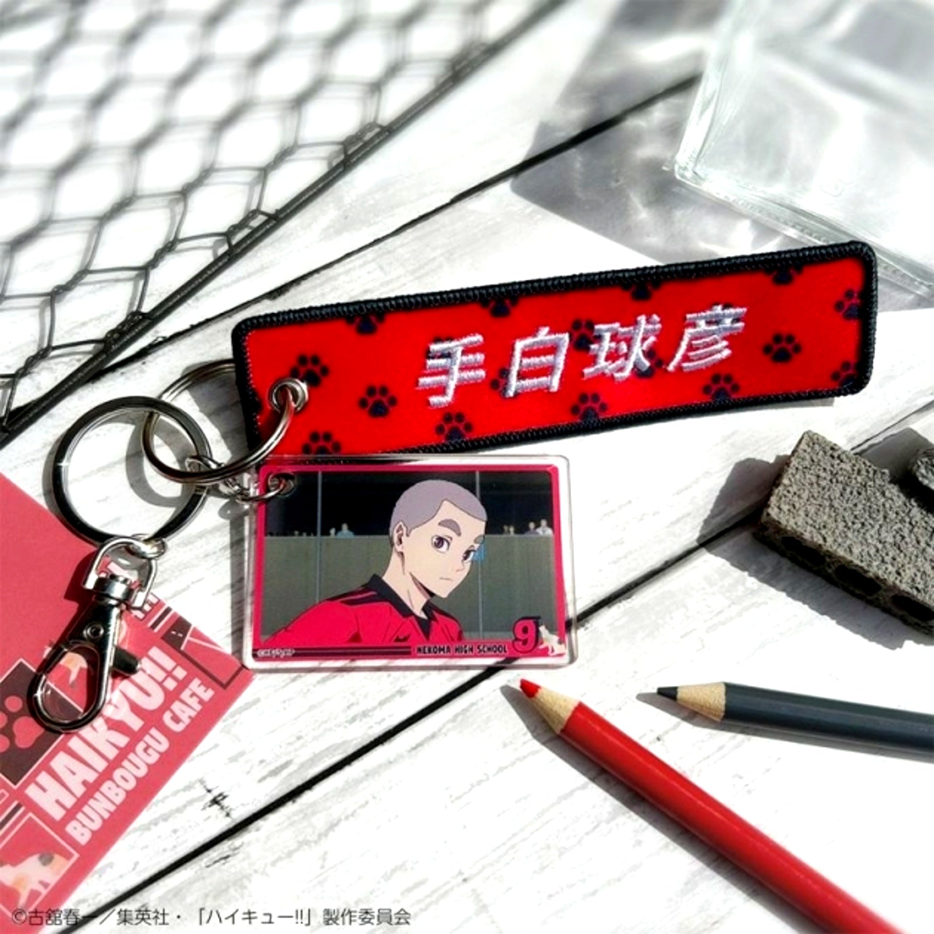 Haikyu!! Excellent scene Tag Keychain with Scene Photo Tamahiko Teshiro (Reissue) [NEW]