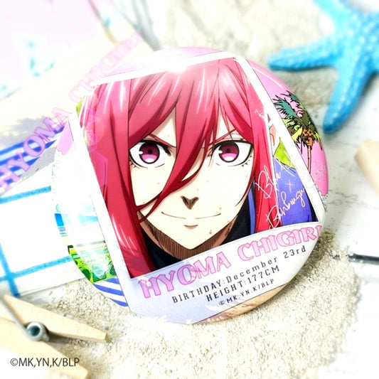 Blue Lock Seaside Flyer Motif Can Badge Hyoma Chigiri (Reissue) [NEW]