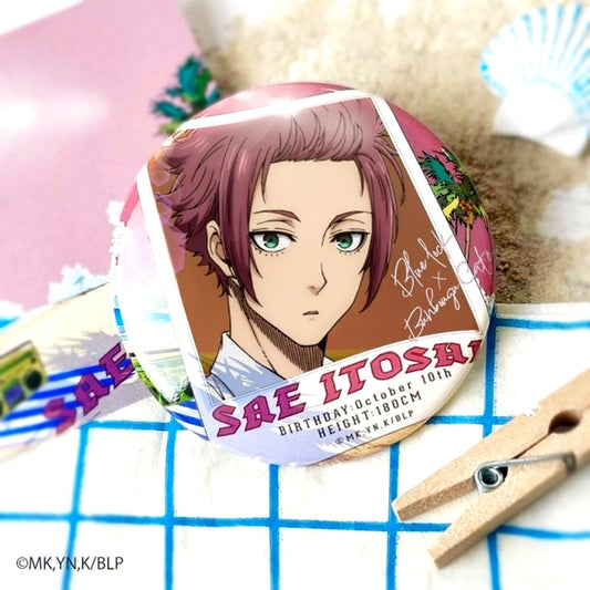 Blue Lock Seaside Flyer Motif Can Badge Sae Itoshi (Reissue) [NEW]
