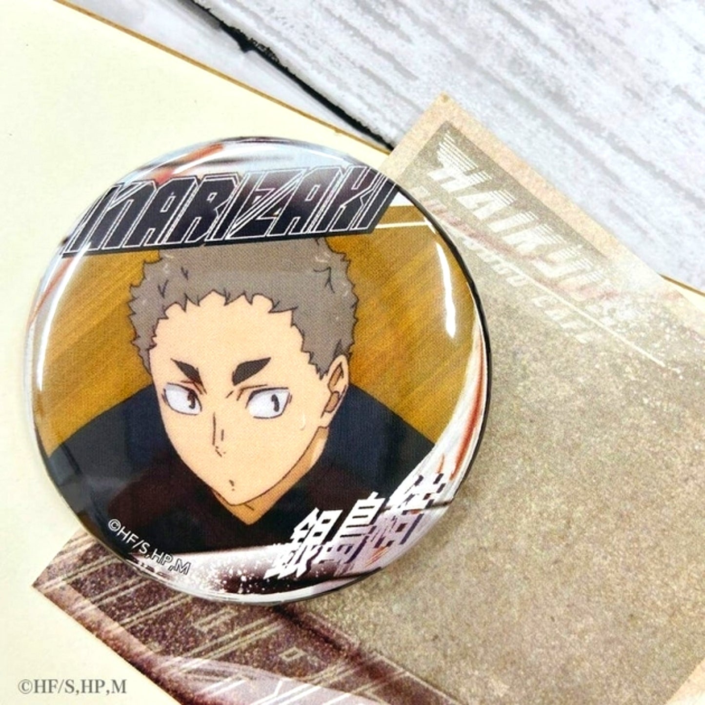 Haikyu!! A page of youth Button Hitoshi Ginjima Goods - Badge Resale [NEW]