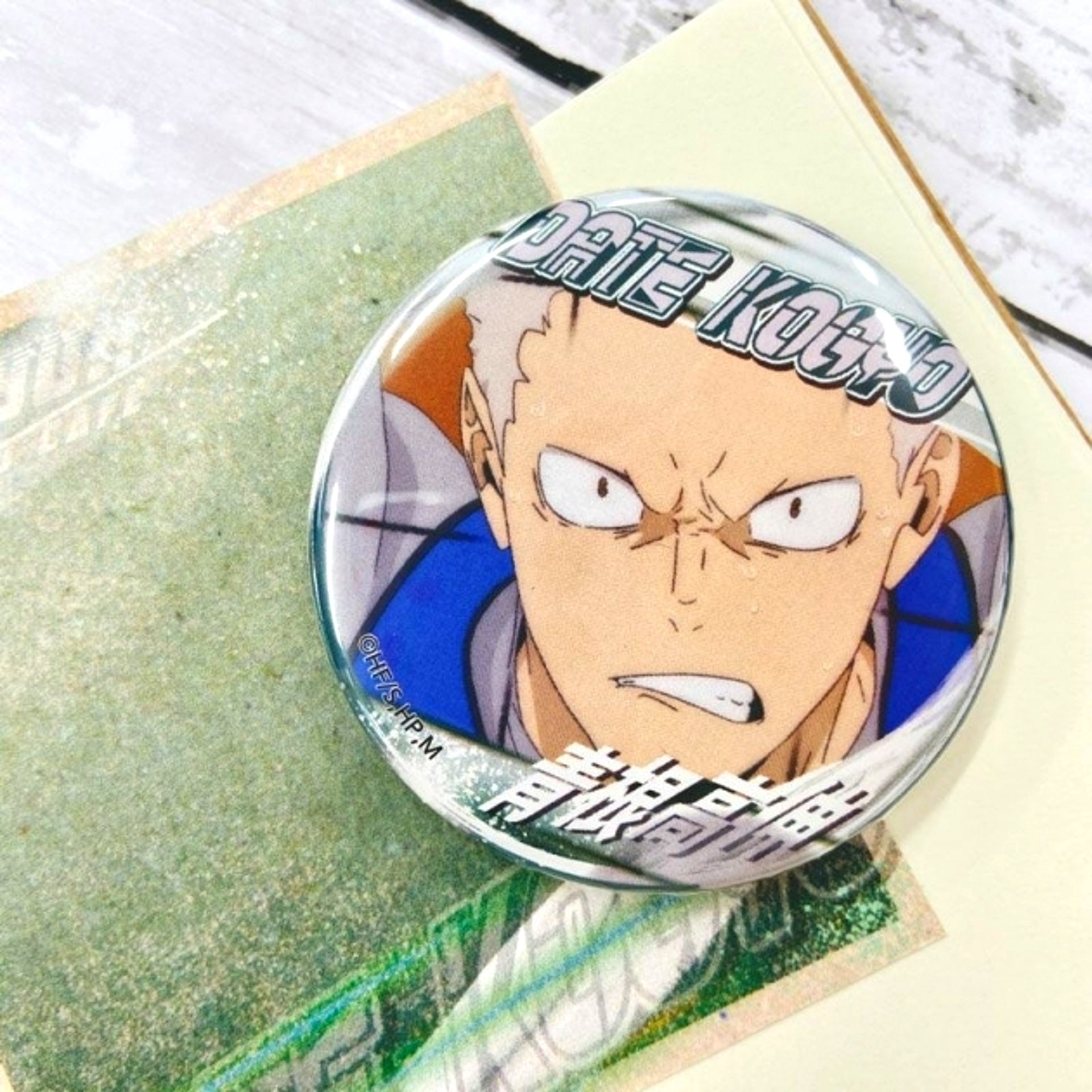 Haikyu!! A page of youth Button Takanobu Aone Goods - Badge Resale [NEW]