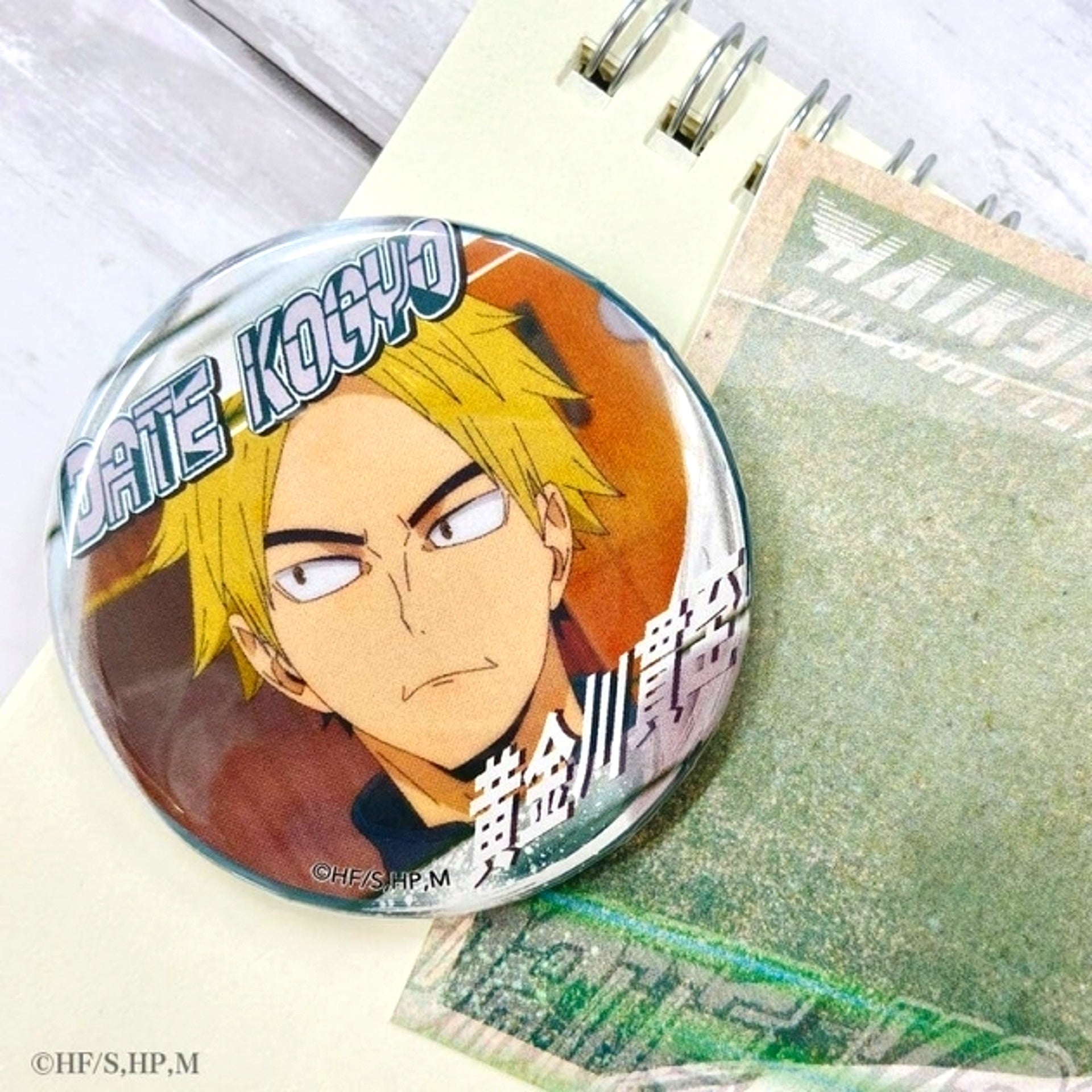 Haikyu!! A page of youth Button Kanji Koganegawa Goods - Badge Resale [NEW]