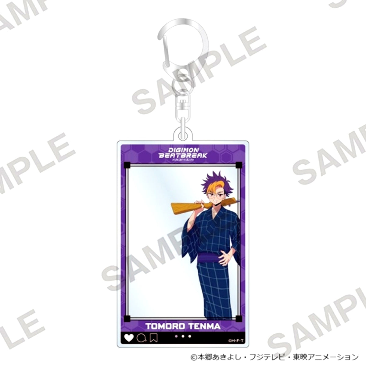 DIGIMON BEATBREAK Frame Acrylic Keychain Festival Ver. Tomorou Tenma [NEW]