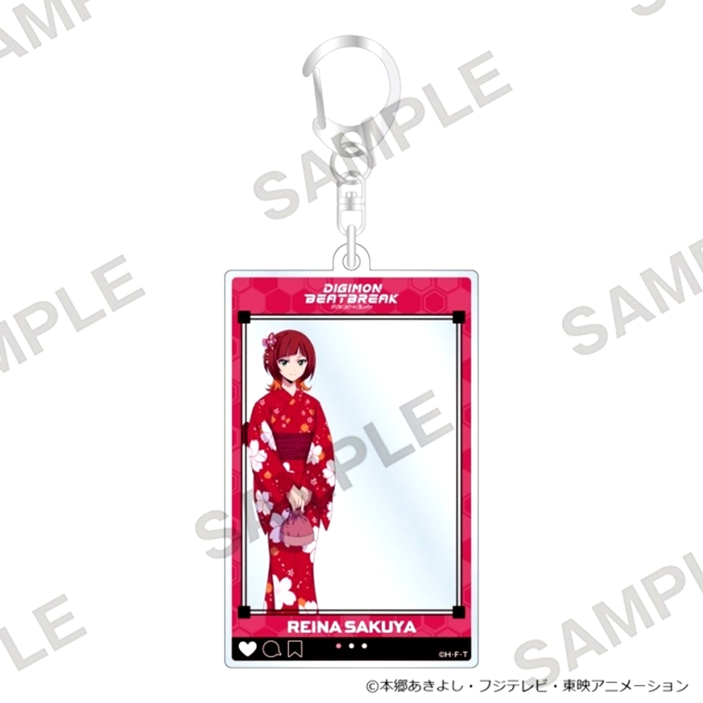 DIGIMON BEATBREAK Flame Acrylic Keychain Festival Ver. Sakuya Reina Goods - Keychain [NEW]