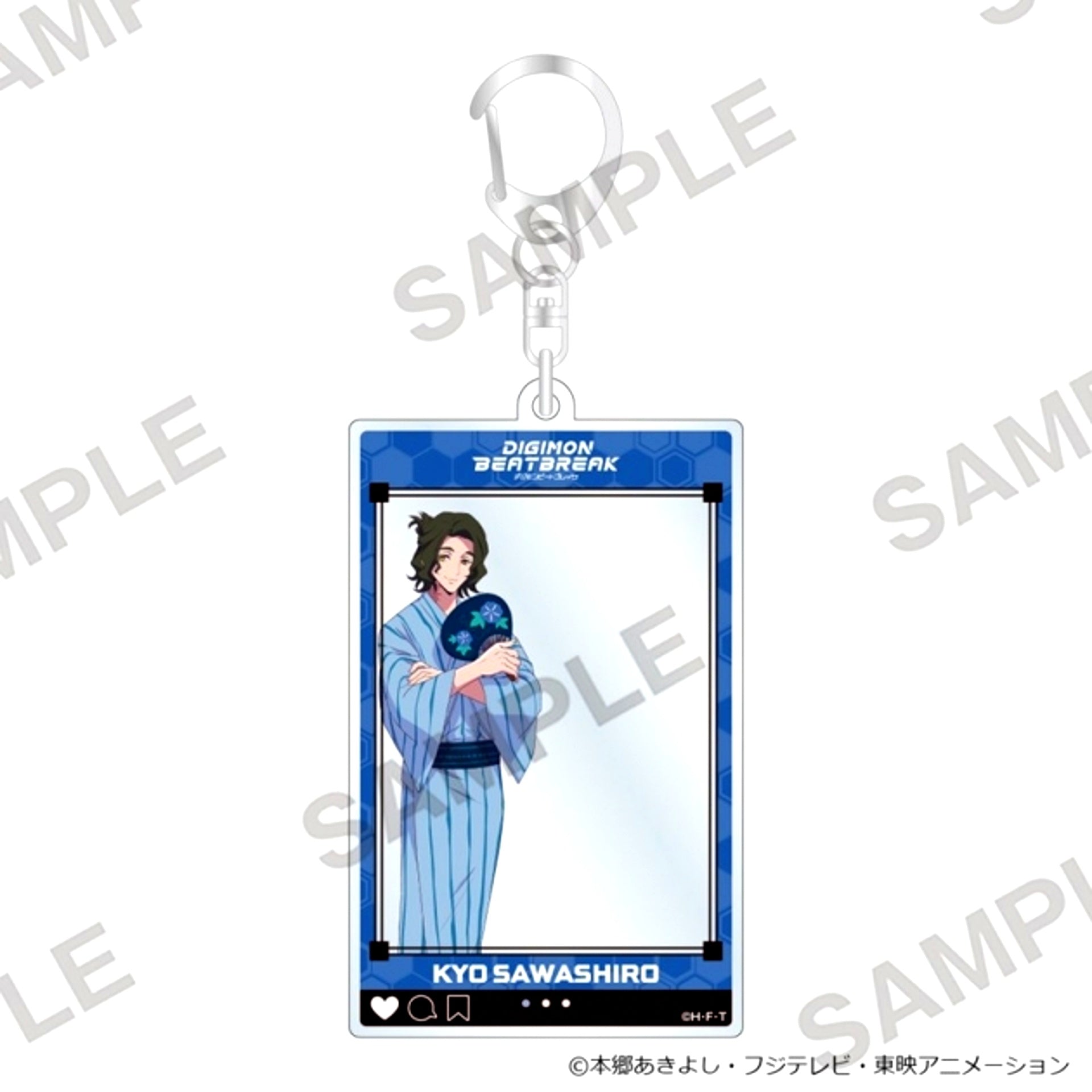 DIGIMON BEATBREAK Frame Acrylic Keychain Festival Ver. Kyo Sawashiro [NEW]