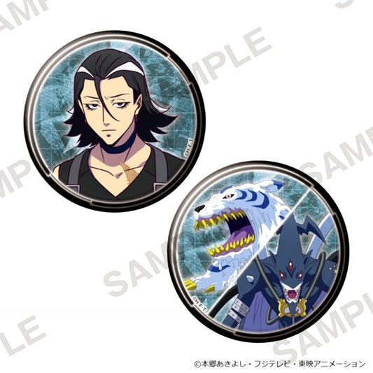 DIGIMON BEATBREAK Big Sparkle Can Badge Set of 2 Soji Kuroshio & MarineDevimon & Splashmon [NEW]