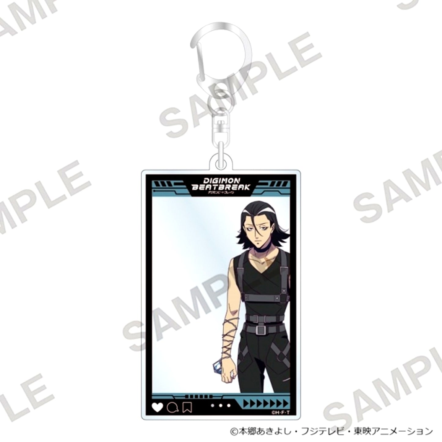 DIGIMON BEATBREAK Frame Acrylic Keychain Soji Kuroshio [NEW]