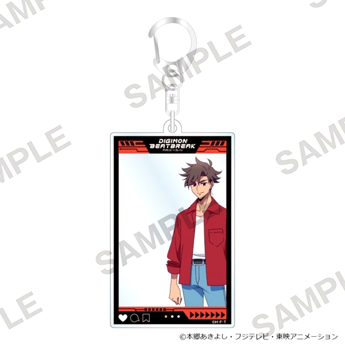 DIGIMON BEATBREAK Frame Acrylic Keychain Asuka Tenma [NEW]