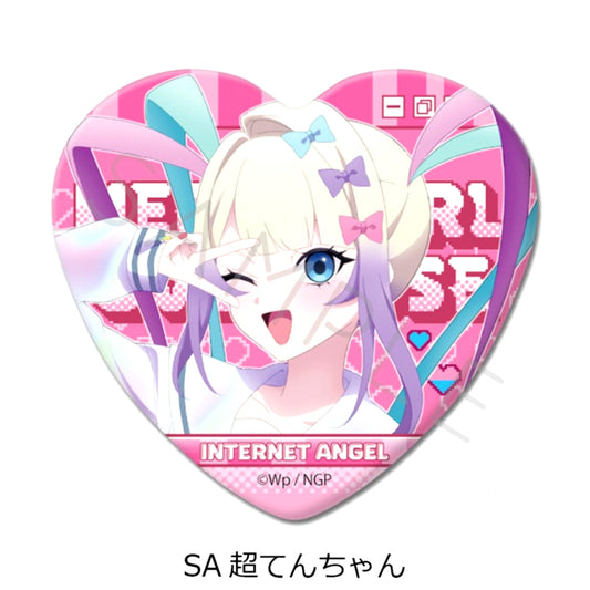 Anime NEEDY GIRL OVERDOSE Vol.2 Heart-Shaped Can Badge SA (KAngel) [NEW]