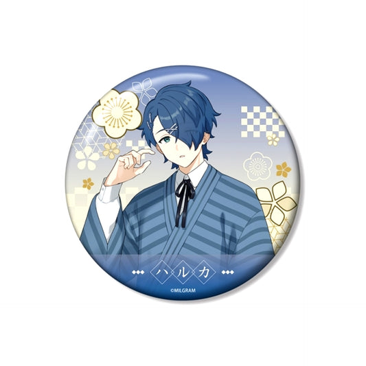 MILGRAM Newly Drawn Haruka Retro Japanese Attire ver. 100mm Can Badge [NEW]