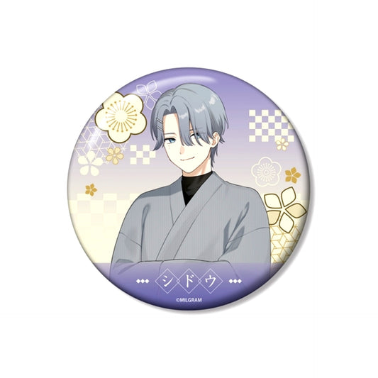 MILGRAM Newly Drawn Shidou Retro Japanese Attire ver. 100mm Can Badge [NEW]