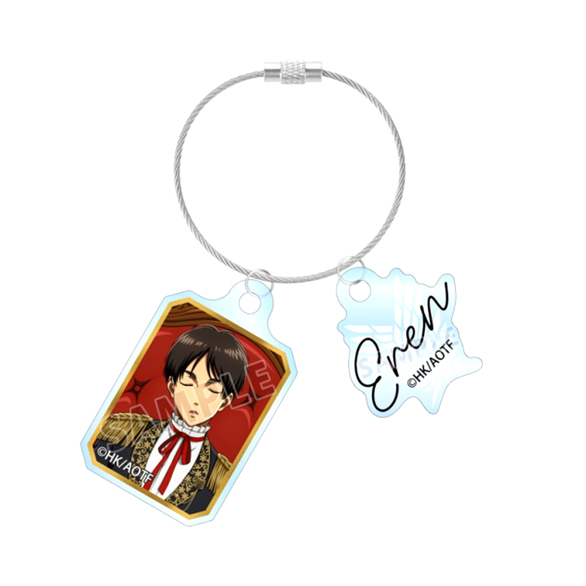 TV Anime Attack on Titan Newly Drawn Eren Dreaming Throne ver. Double Wire Acrylic Keychain [NEW]