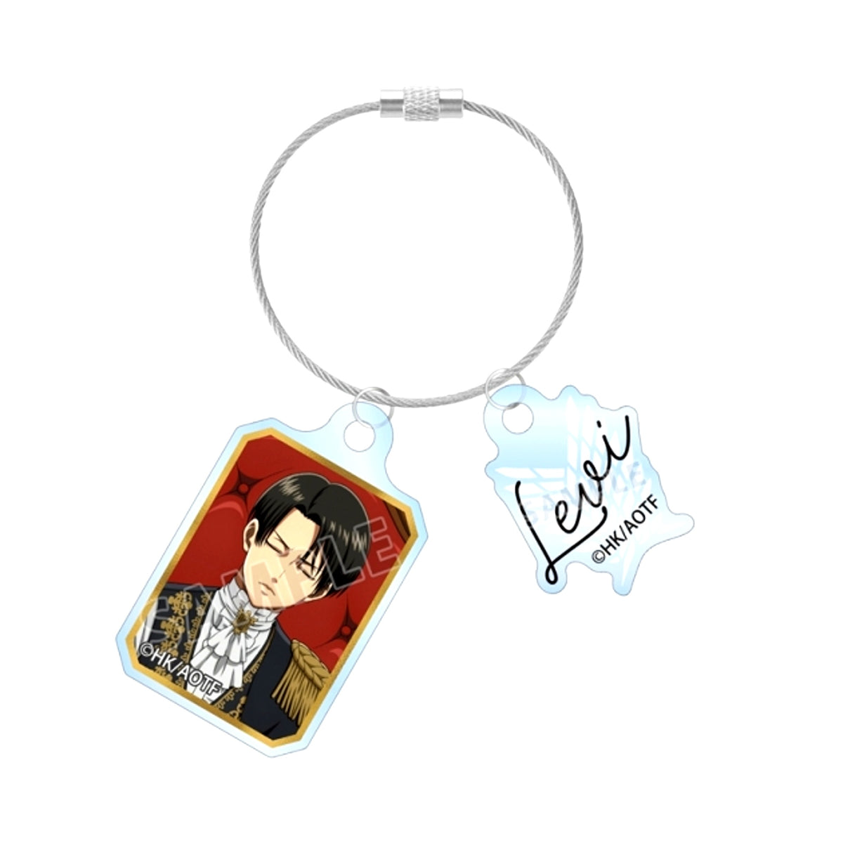 TV Anime Attack on Titan Newly Drawn Levi Dreaming Throne ver. Double Wire Acrylic Keychain [NEW]