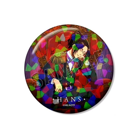 TV Anime Attack on Titan Newly Drawn Hange Dreaming Throne ver. 75mm Hologram Can Badge [NEW]
