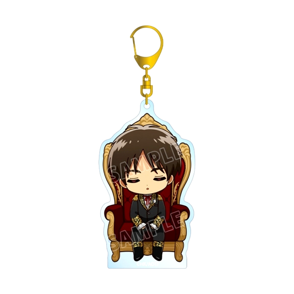 TV Anime Attack on Titan Eren Chibi Character Dreaming Throne ver. BIG Acrylic Keychain [NEW]