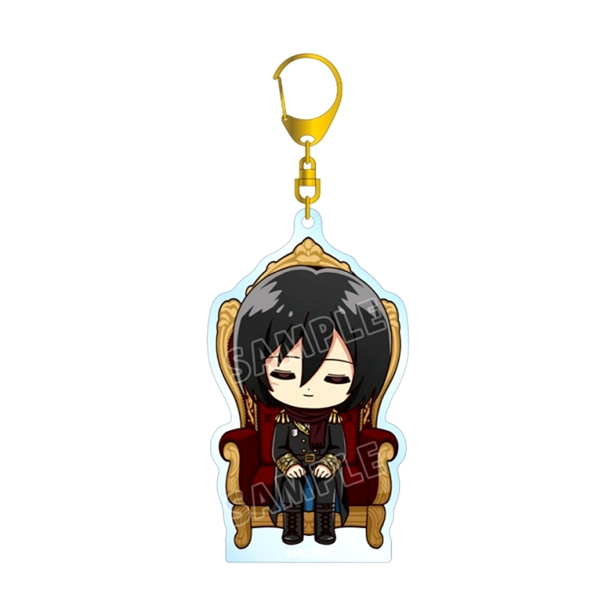 TV Anime Attack on Titan Mikasa Chibi Character Dreaming Throne ver. BIG Acrylic Keychain [NEW]