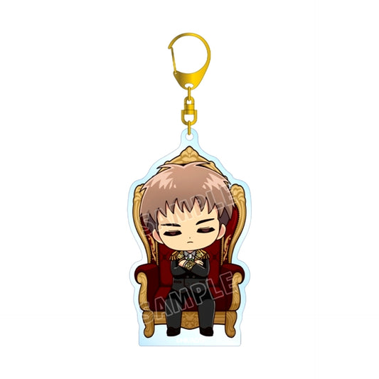 TV Anime Attack on Titan Jean Chibi Character Dreaming Throne ver. BIG Acrylic Keychain [NEW]