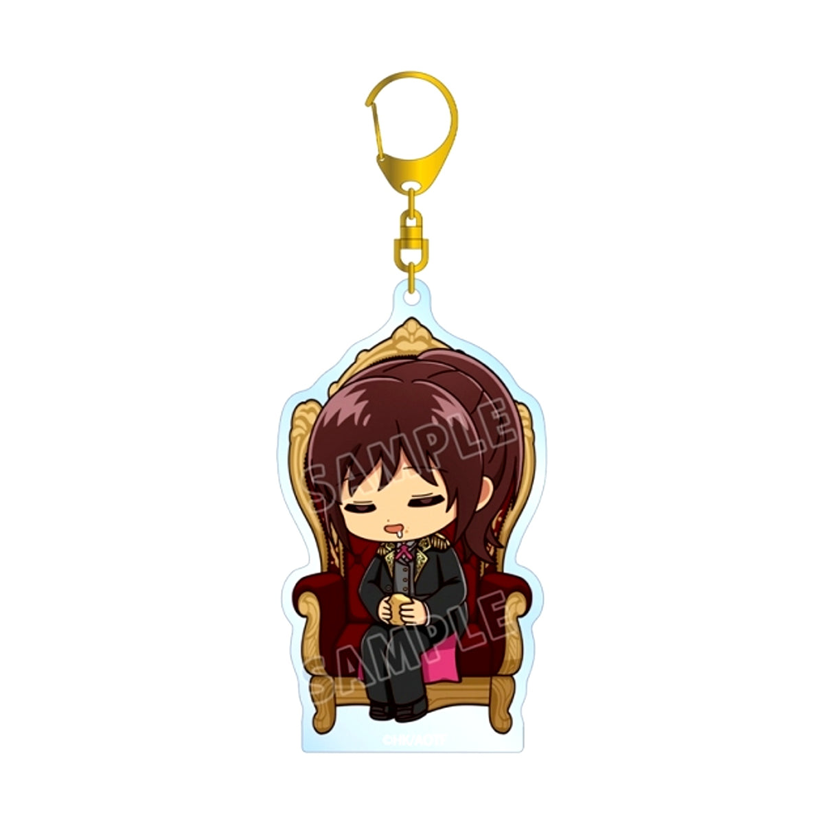 TV Anime Attack on Titan Sasha Chibi Character Dreaming Throne ver. BIG Acrylic Keychain [NEW]