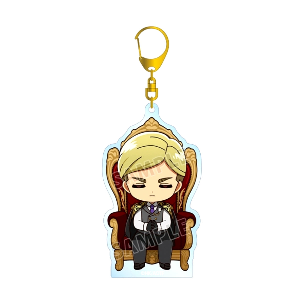 TV Anime Attack on Titan Erwin Chibi Character Dreaming Throne ver. BIG Acrylic Keychain [NEW]