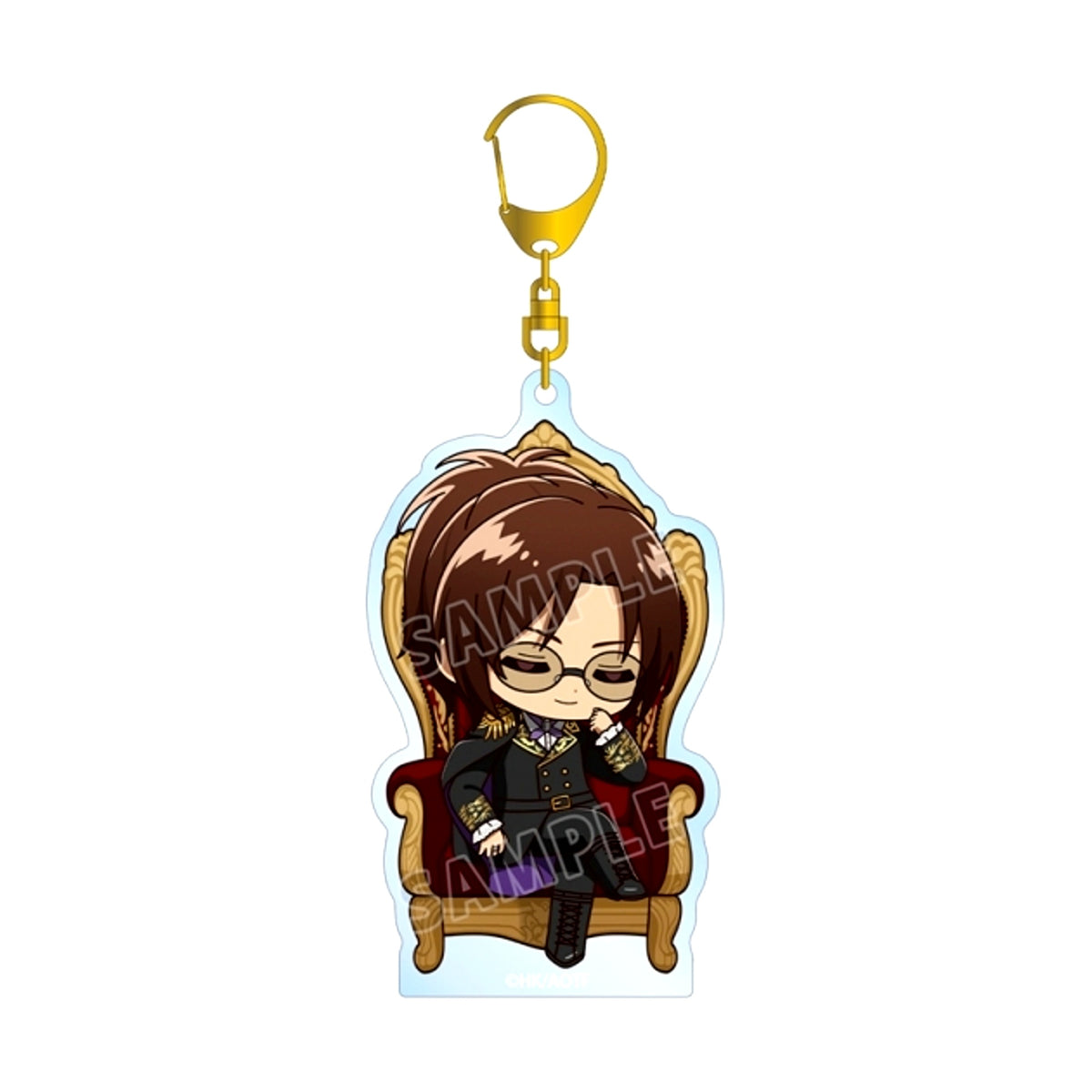 TV Anime Attack on Titan Hange Chibi Character Dreaming Throne ver. BIG Acrylic Keychain [NEW]