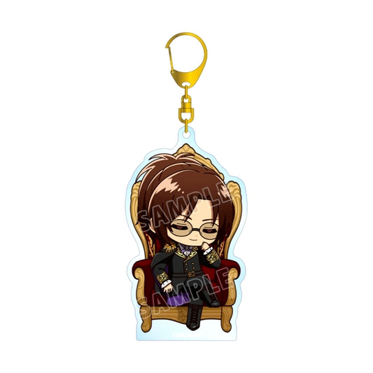 TV Anime Attack on Titan Hange Chibi Character Dreaming Throne ver. BIG Acrylic Keychain [NEW]