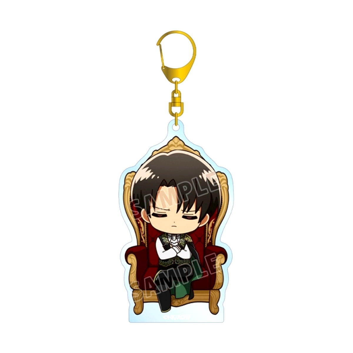 TV Anime Attack on Titan Levi Chibi Character Dreaming Throne ver. BIG Acrylic Keychain [NEW]