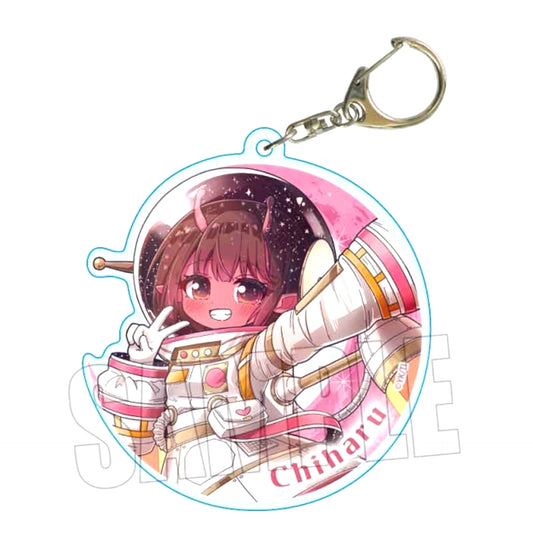 Anime Galaxy Express Milky Subway Slightly Big Acrylic Keychain Chiharu (Universe) [NEW]