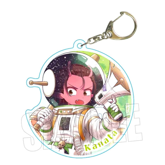 Anime Galaxy Express Milky Subway Slightly Big Acrylic Keychain Kanata (Universe) [NEW]