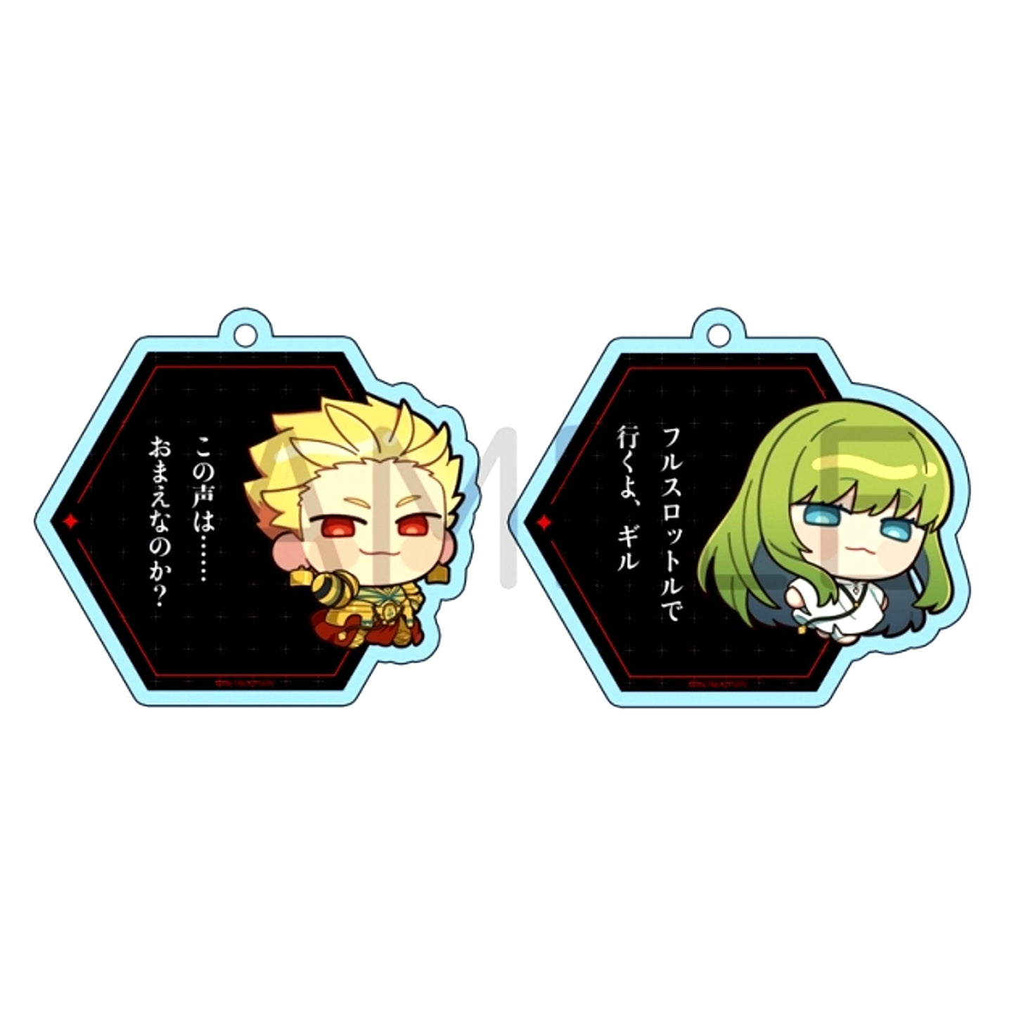 Fate/strange Fake Dialogue Exchange Acrylic Keychain (Archer / Lancer) [NEW]
