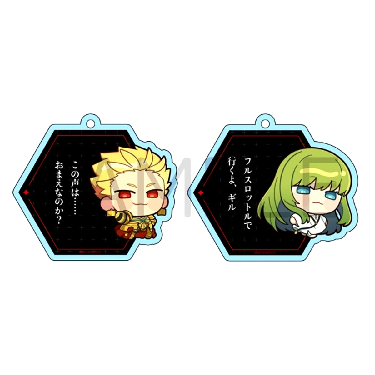 Fate/strange Fake Dialogue Exchange Acrylic Keychain (Archer / Lancer) [NEW]