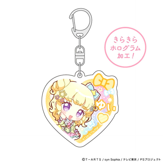 Pretty Series Hologram Acrylic Keychain (Yui Yumekawa / School Uniform Arrangement) [NEW]