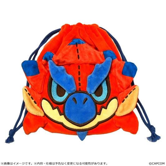 Monster Hunter Mon-Defo Drawstring Pouch Rathalos [NEW]