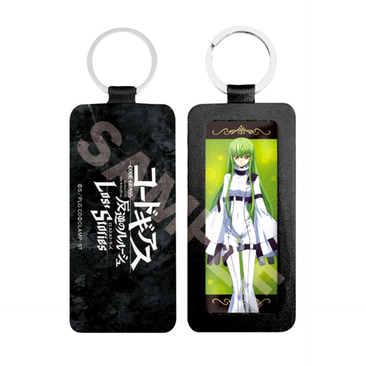 Code Geass: Lelouch of The Rebellion Lost Stories Leather Keychain /02 C.C. Goods - Keychain Resale [NEW]