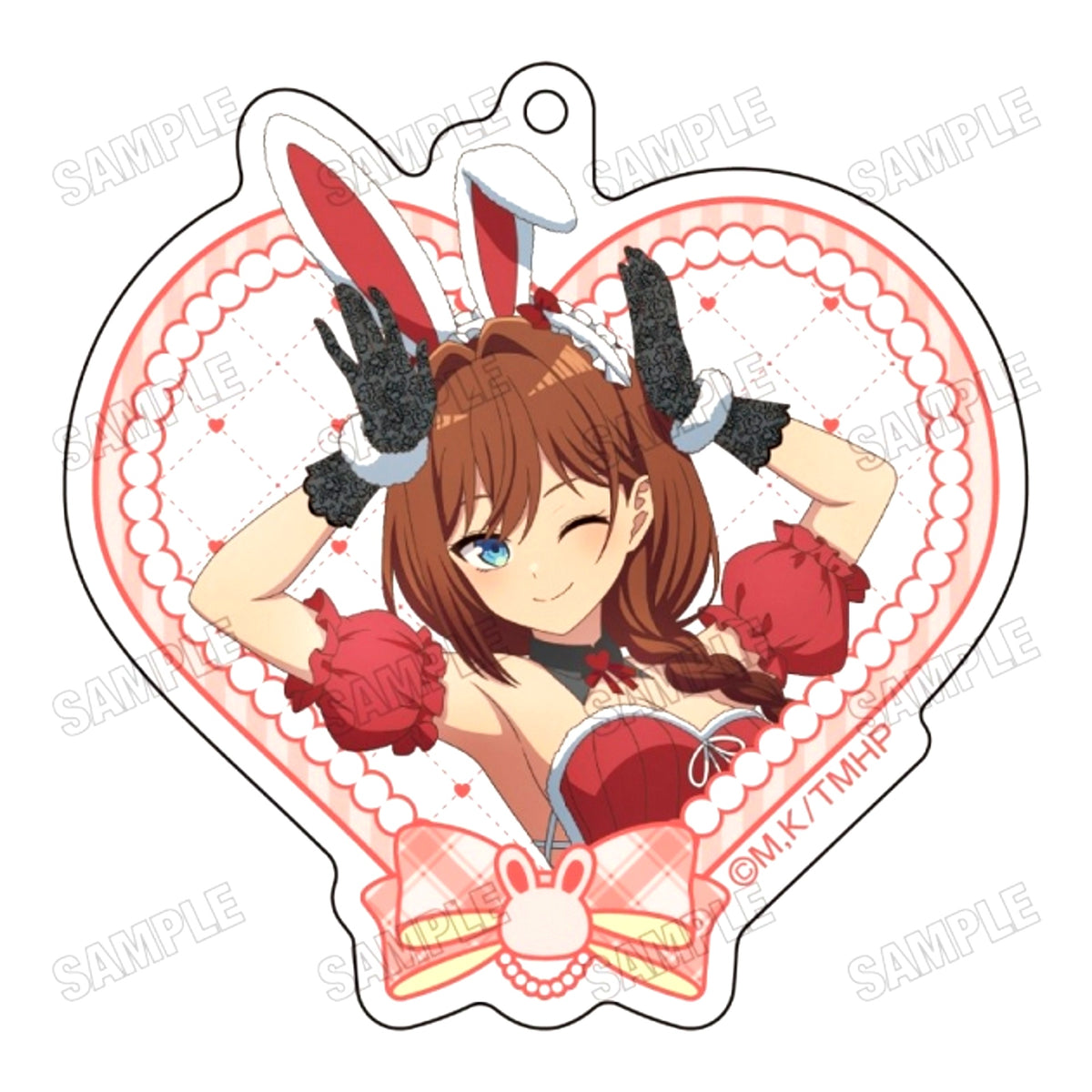 TV Anime Mayonaka Heart Tune Newly Drawn Acrylic Keychain (1) Inohana Rikka [NEW]