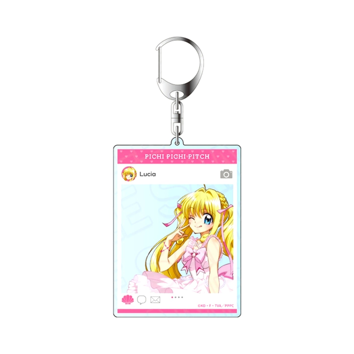 Mermaid Melody Pichi Pichi Pitch SNS Style Keychain Lucia Birthday Party! ver. [NEW]