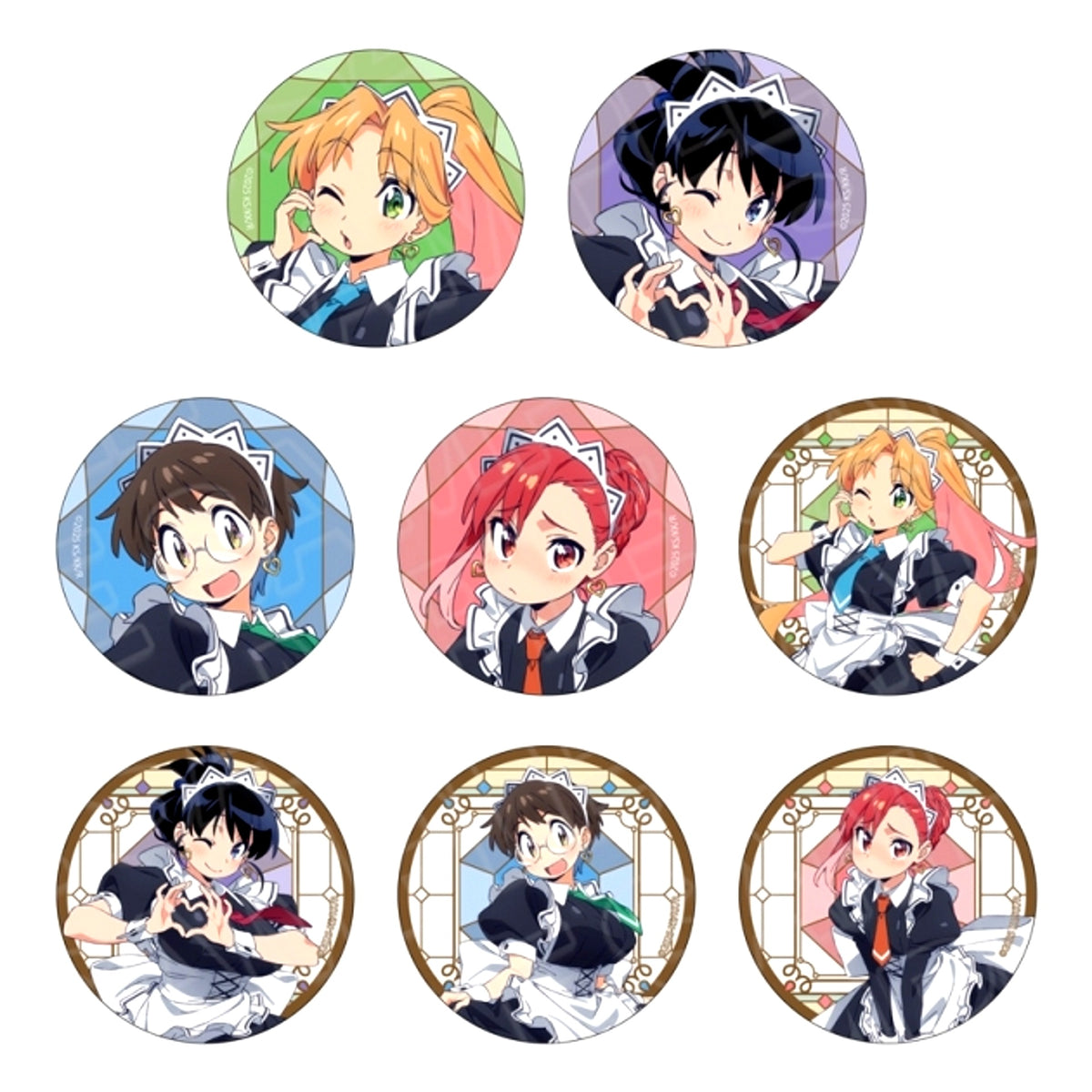 TV Anime Ruri Rocks Hologram Can Badge (Random) Maid Outfit ver. [NEW]