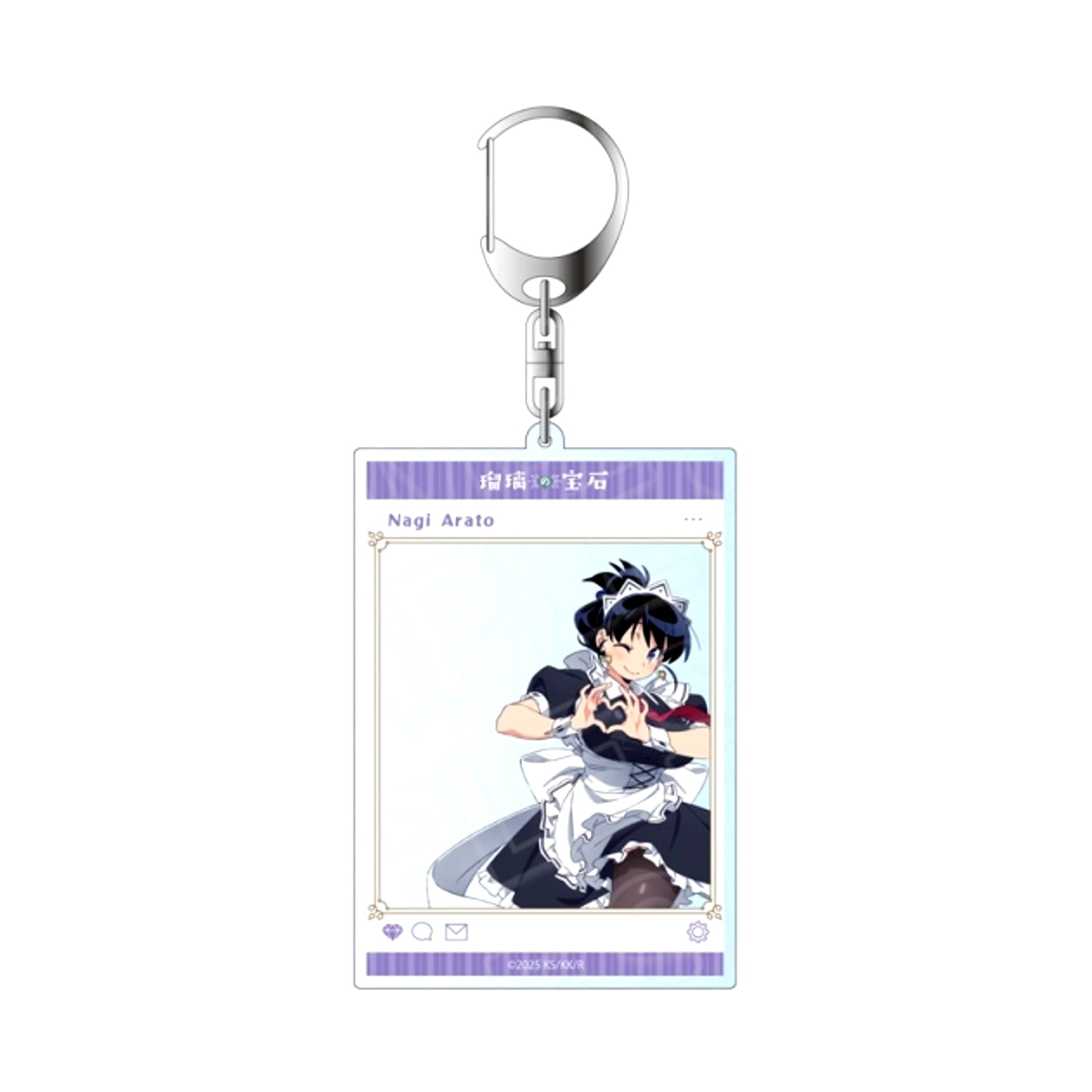 TV Anime Ruri Rocks SNS Style Acrylic Keychain Nagi Arato Maid Outfit ver. [NEW]