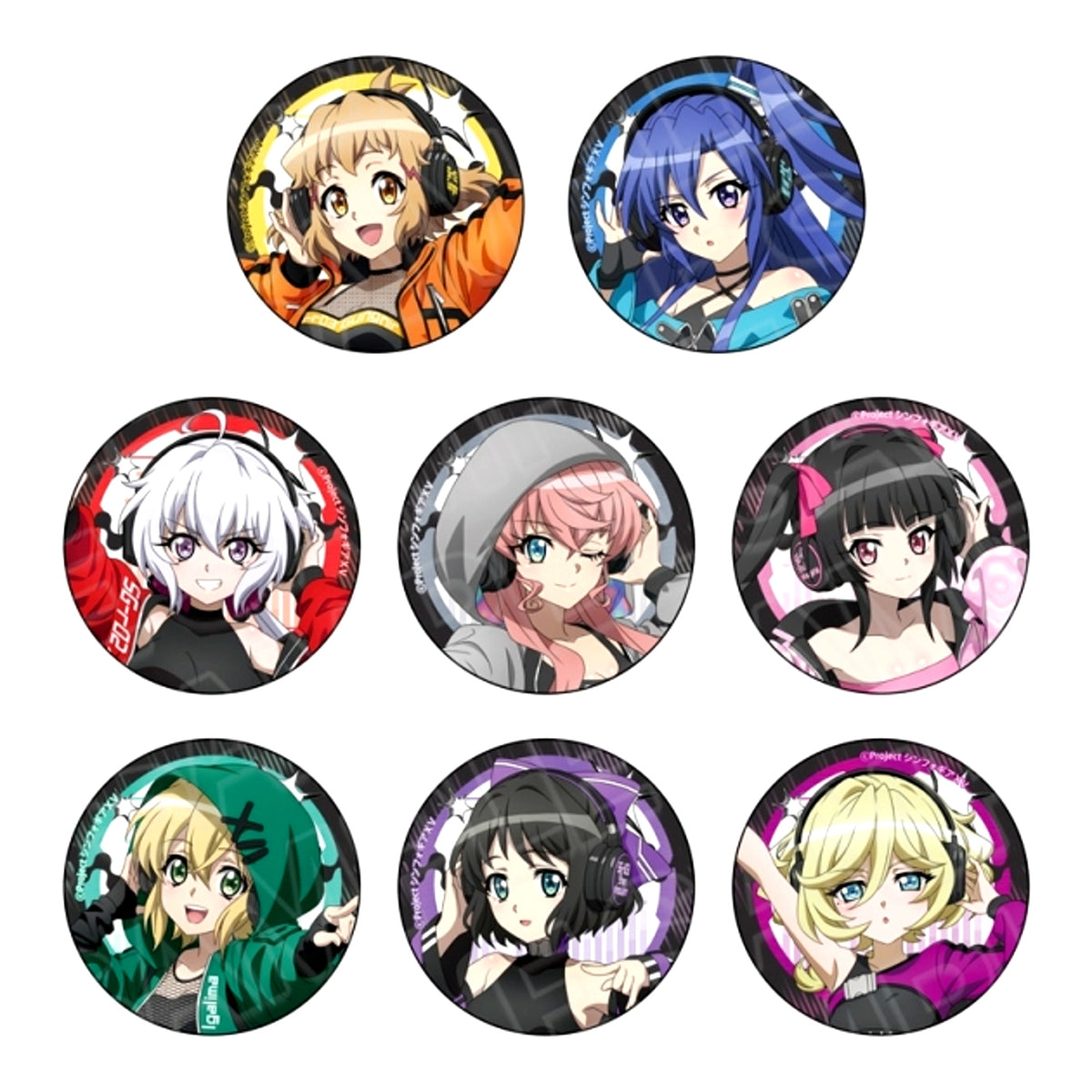 Symphogear XV Button (Random) DJ ver. Goods - Badge [NEW]