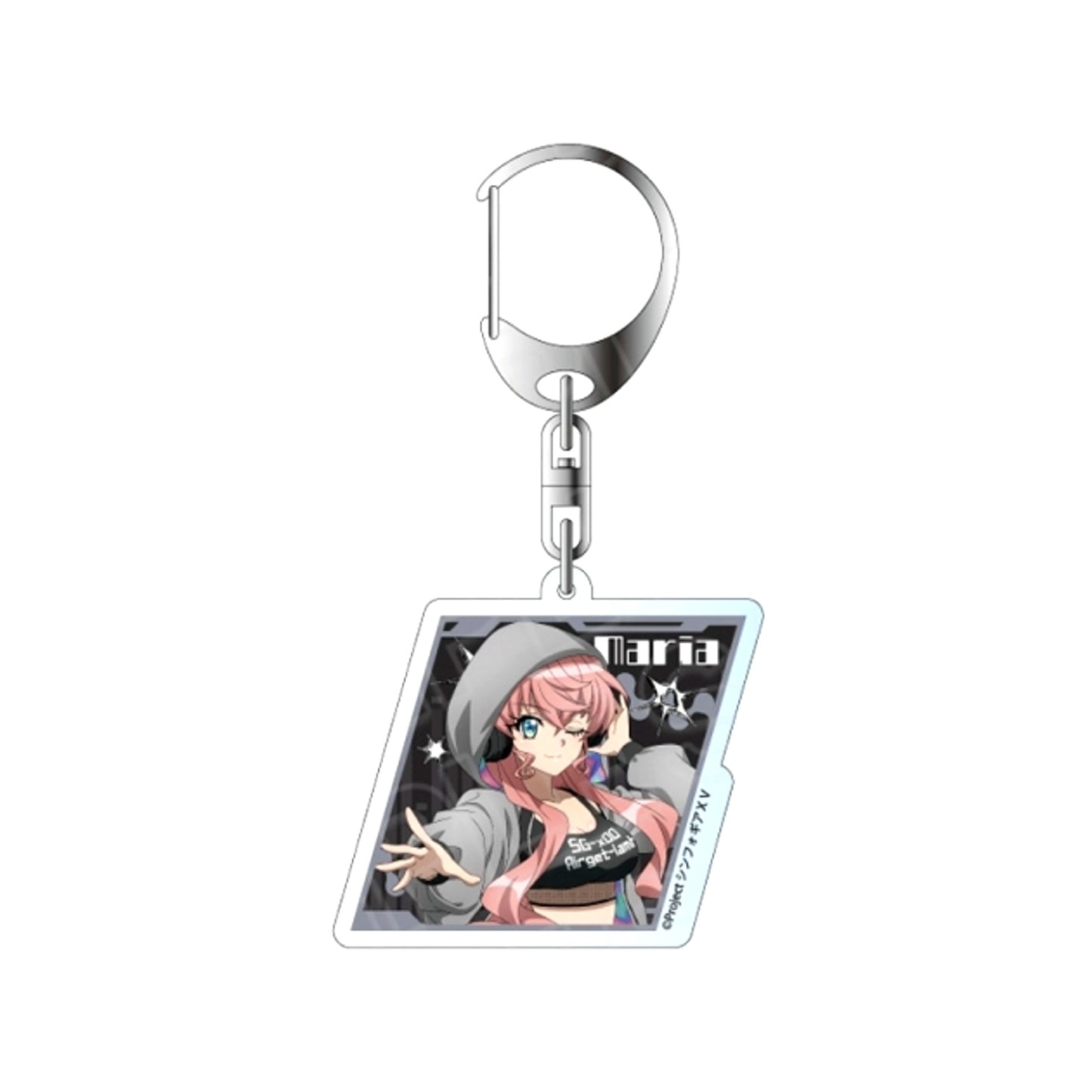 Symphogear XV Hologram Acrylic Keychain Maria Cadenzavna Eve DJ ver. [NEW]