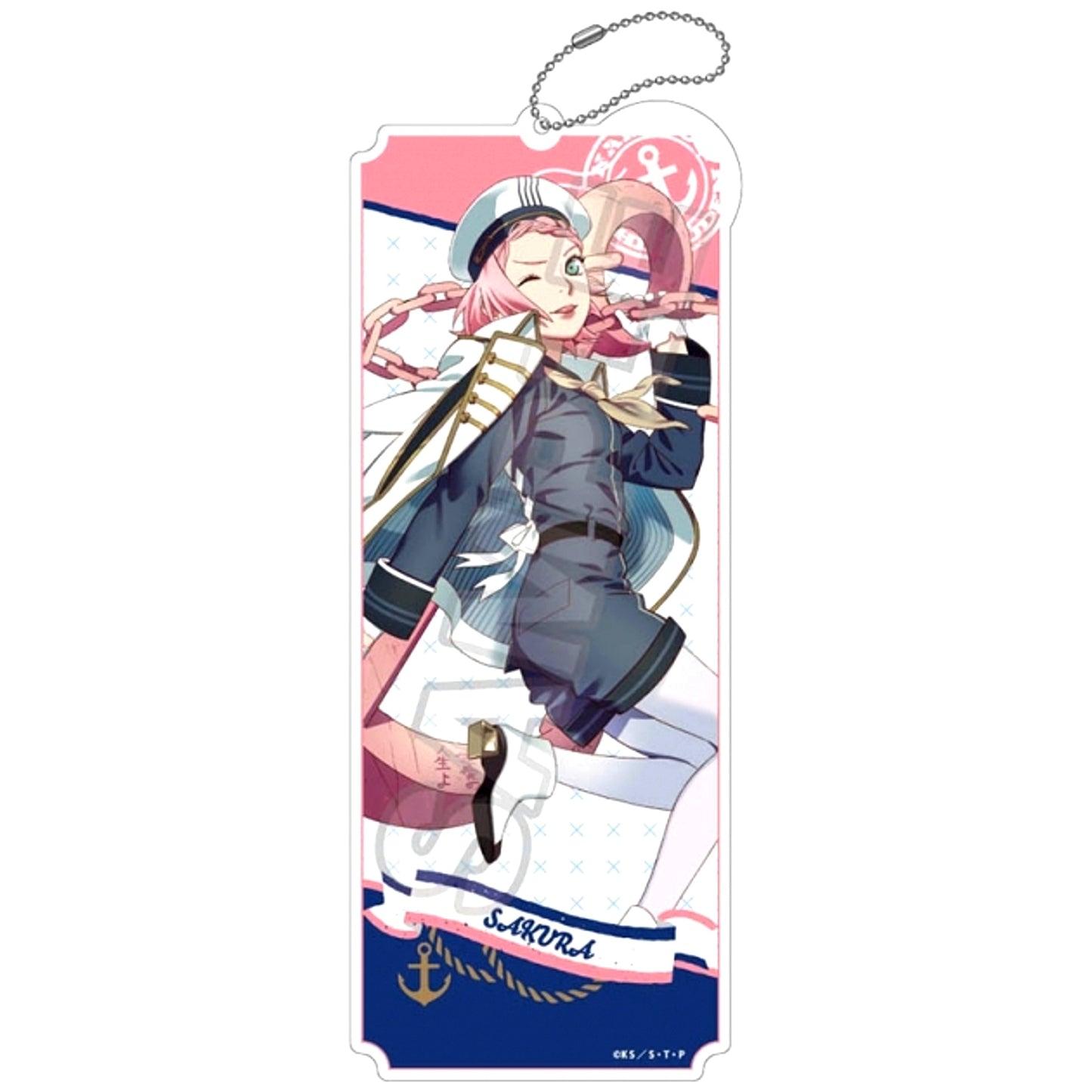 NARUTO Shippuden Marine Look Acrylic Keychain BIG Sakura Haruno (Reissue) [NEW]
