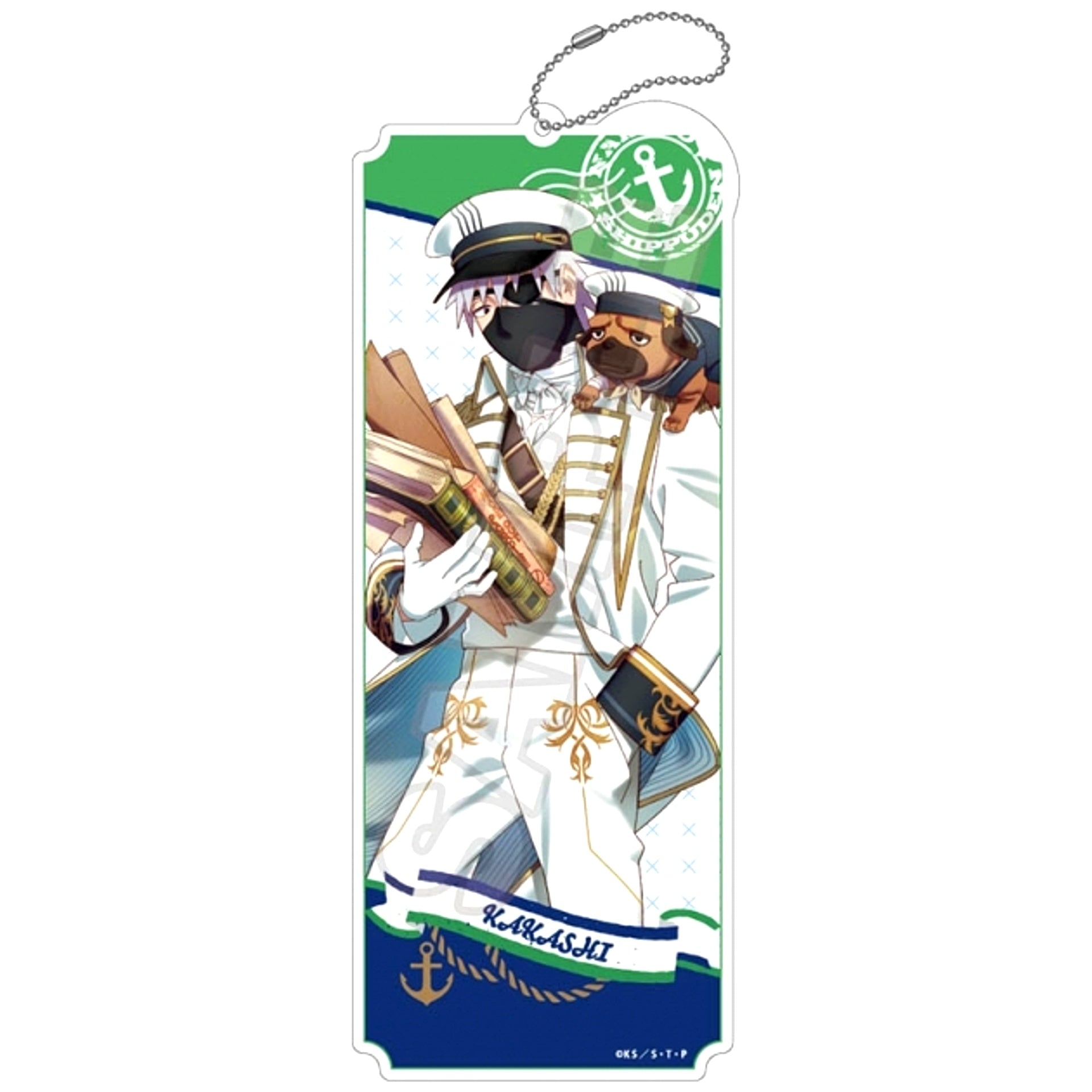 NARUTO Shippuden Marine Look Acrylic Keychain BIG Kakashi Hatake (Reissue) [NEW]