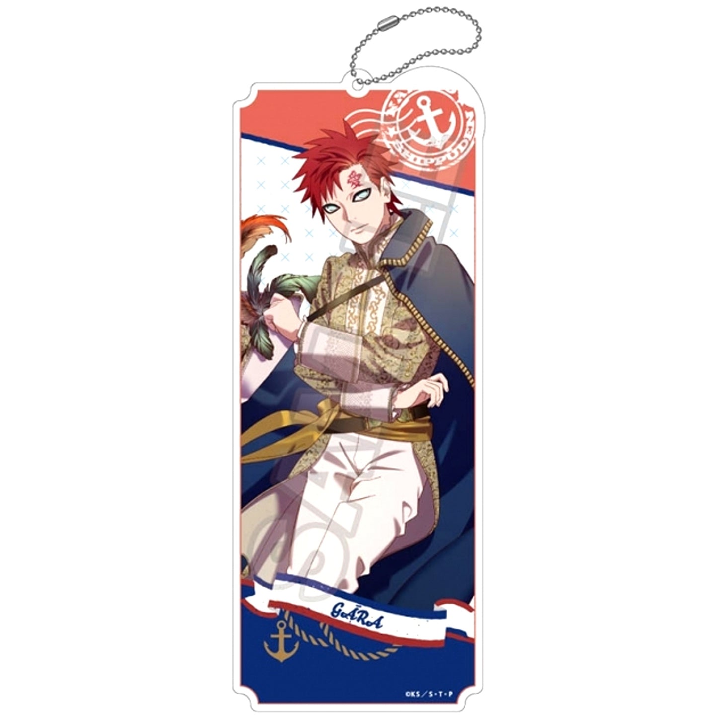 NARUTO Shippuden Marine Look Acrylic Keychain BIG Gaara (Reissue) [NEW]