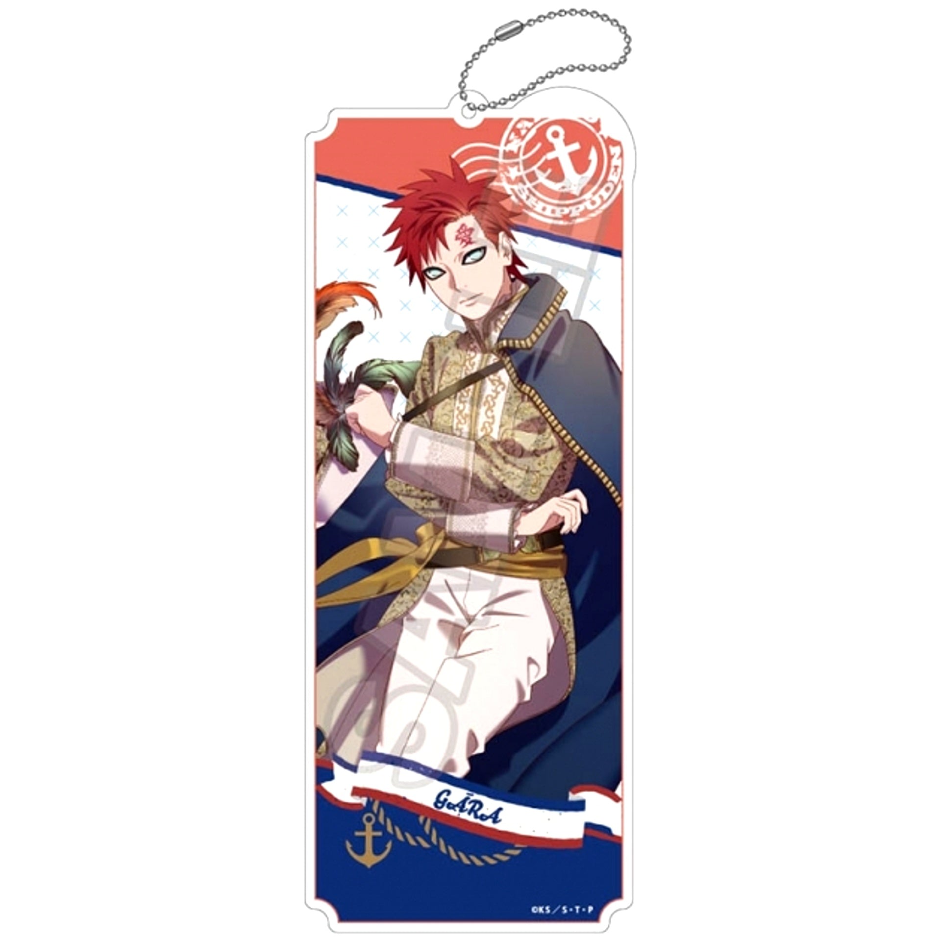 NARUTO Shippuden Marine Look Acrylic Keychain BIG Gaara (Reissue) [NEW]