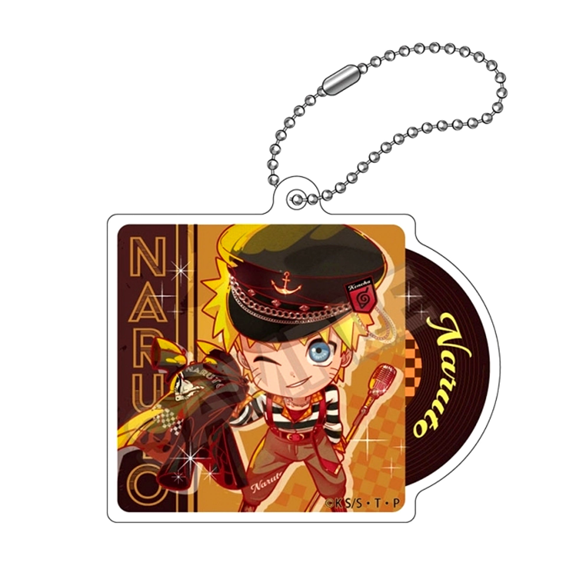 NARUTO Shippuden Rockabilly Fashion Acrylic Keychain Naruto Uzumaki (Reissue) [NEW]