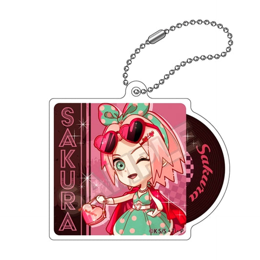 NARUTO Shippuden Rockabilly Fashion Acrylic Keychain Sakura Haruno (Reissue) [NEW]