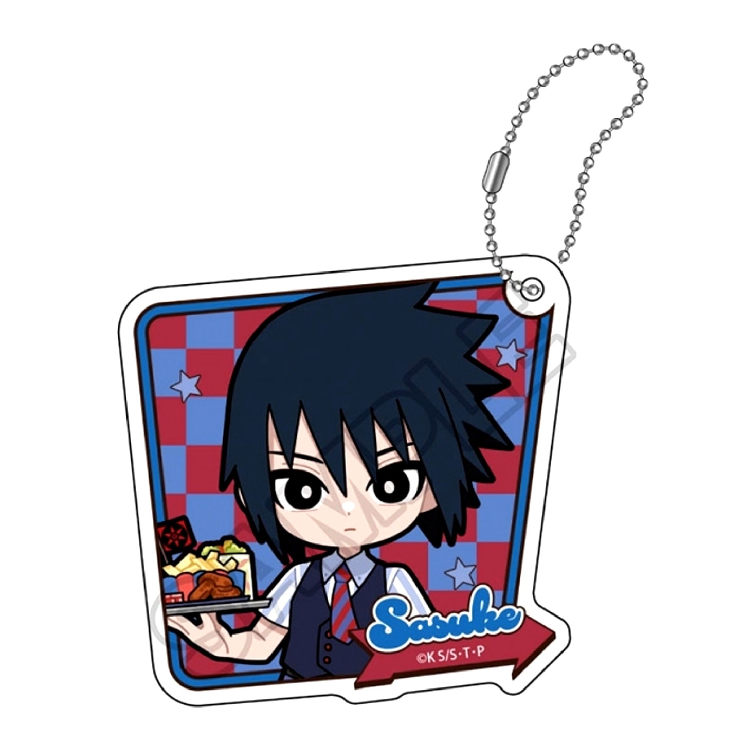 NARUTO Shippuden American Diner Acrylic Keychain Sasuke Uchiha (Reissue) [NEW]