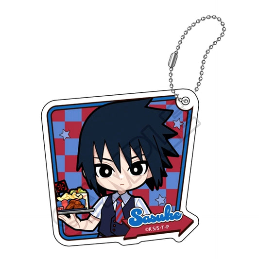 NARUTO Shippuden American Diner Acrylic Keychain Sasuke Uchiha (Reissue) [NEW]