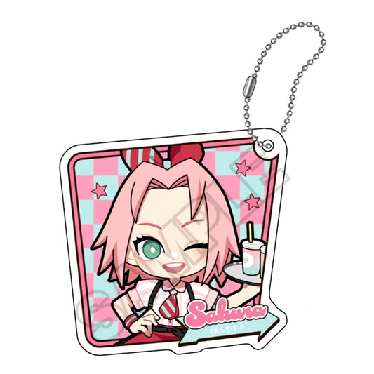 NARUTO Shippuden American Diner Acrylic Keychain Sakura Haruno (Reissue) [NEW]