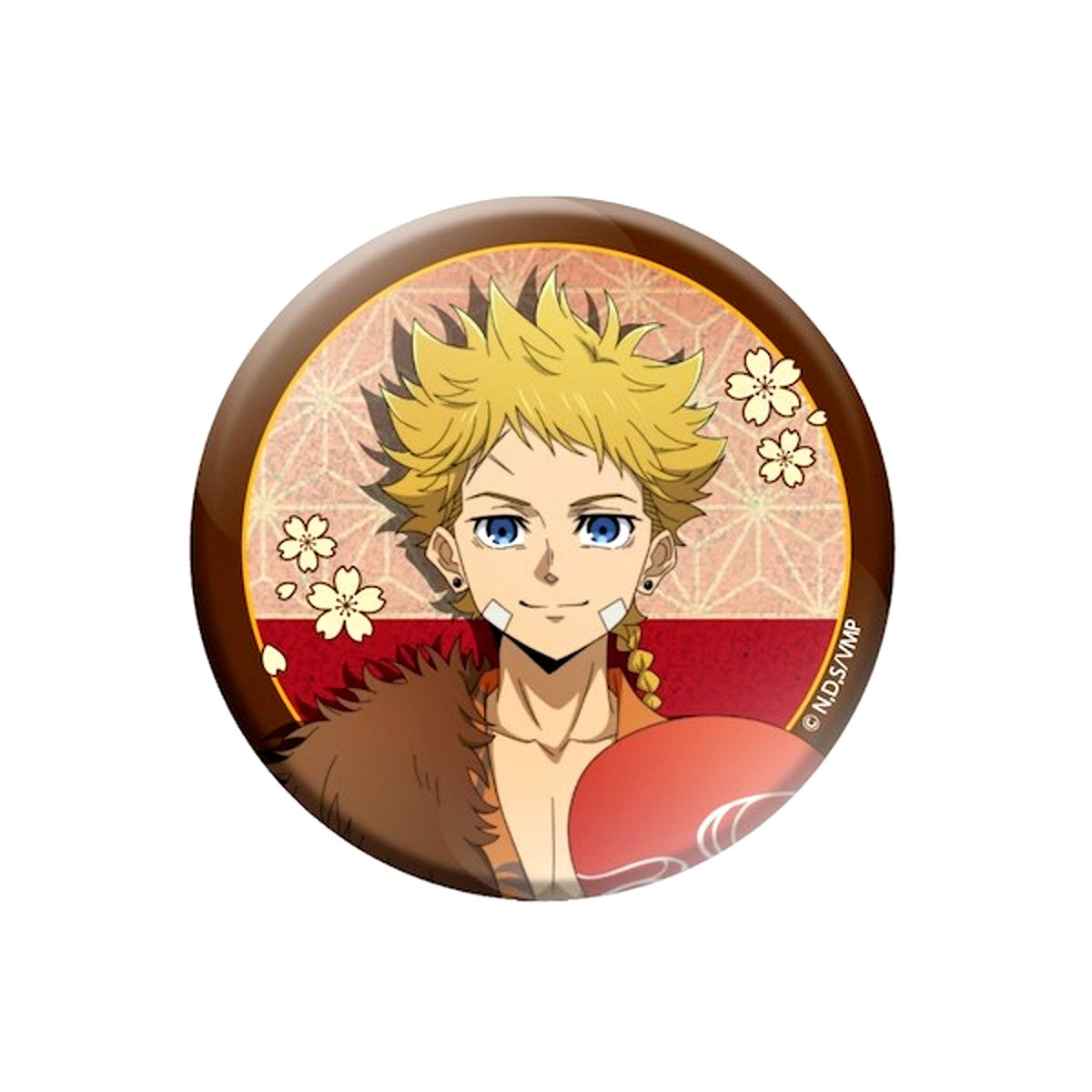 The Vermilion Mask Glitter Can Badge (Kyomaf 2026) [NEW]
